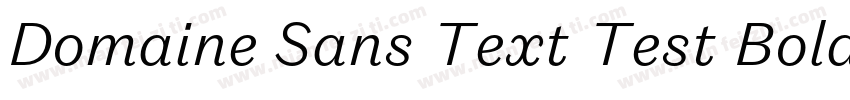 Domaine Sans Text Test Bold字体转换